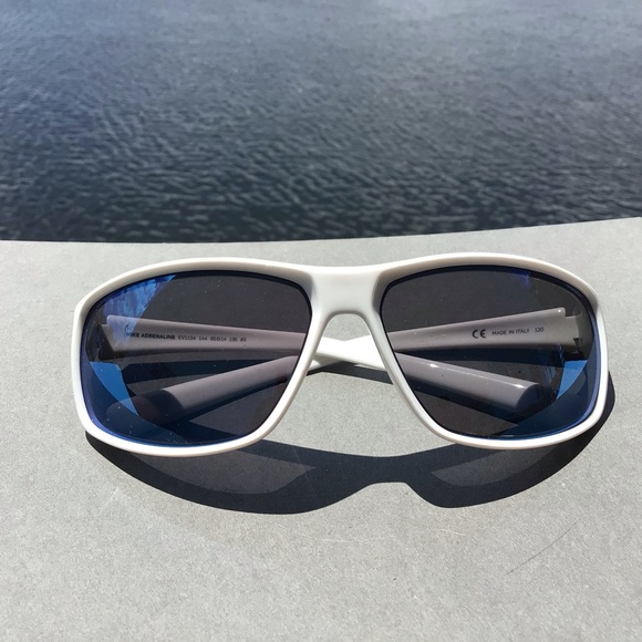Nike Adrenaline White and Blue Men's Sunglasses EV1134 Made in Italy